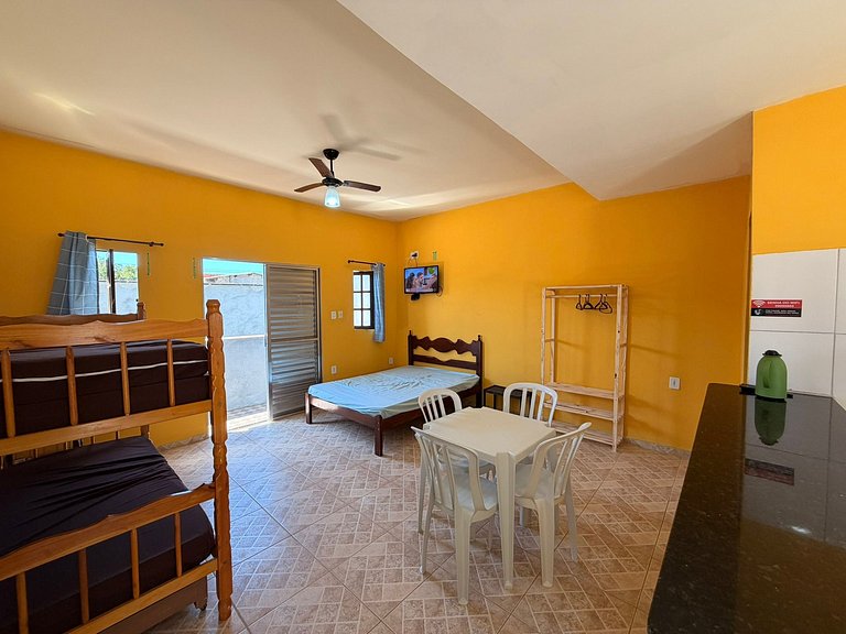 Estúdio Completo 5 Pessoas 60m do Mar