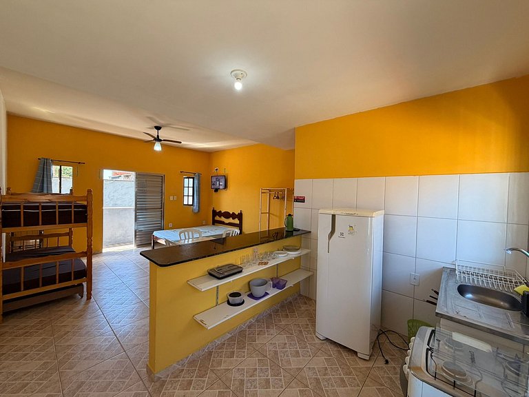 Estúdio Completo 5 Pessoas 60m do Mar