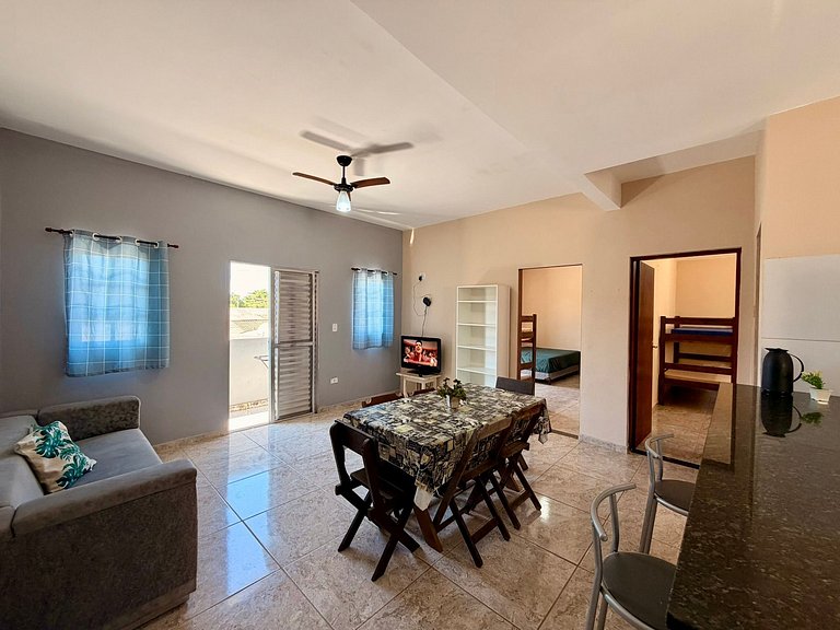 Aconchegante Apartamento 10 Pessoas a 60m do Praia